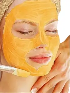 15% Glycolic Acid Enzyme Facial Mask with Fan Brush – Exfoliating AHA Skin Peel