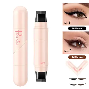 Dual-Head Winged Eyeliner Stamp – Rotating Design for Even Left & Right Cat Eyes, Quick-Dry Smudge-Proof Formula, Easy Makeup Tool for Women & Girls.