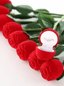 Elegant Floral Design Ring Box Set, Perfect Gift for All Occasions, Durable & Stylish Storage Solution for Rings Jewelry Accessories, Decorative