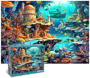 HUADADA -Jigsaw Puzzles 1000 Pieces for Adults jigsaw puzzles for adults 1000 Piece Puzzle Educational Games Home Decoration Puzzle Whimsical Seabed