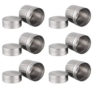 6Pcs 6 OZ Stainless Steel Powder Sugar Shaker Duster with Lid, Fine Mesh Shaker Powder Cans for baking soda Cocoa Cornstarch Coffee Flour - Home Improvement.