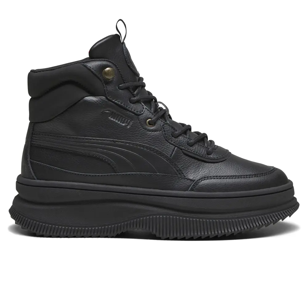 PUMA Womens Mayra Round Toe Lace Up Sneakers Shoes Casual - Black