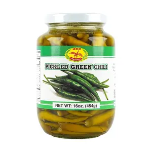 DRAGONFLY BRAND Pickled Whole Green Chili,16 oz