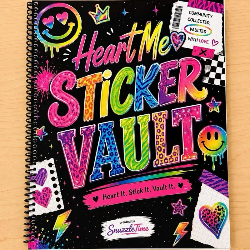 Non Release Page Heart Me Vault Sticker Collection Book
