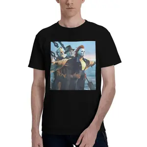 [100% Cotton] Vintage Halloween Graphic Tees, Horror Movie Shirt, Horror Characters, Funny Halloween Shirt, Unisex Shirt Menswear Womenswear Streetwear Cotton T-Shirt Graphic Tee Top Day