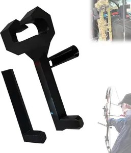 Heavy Duty Archery Bow Rack for Hunters - Universal Truck Seat Back Headrest Mount, Secure Safe Rattle-Free Pickup Cabin Interior Holder Holds Compound Bow, Tactical Archery Gear Storage Organizer