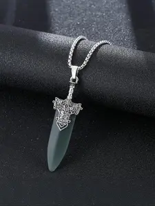Sword Design Pendant Necklace for Men & Women, Fashion Jewelry for Party, Daily Clothing Decor, Trendy All-match & Exquisite Chain Jewelry for Birthday Gift