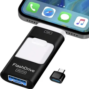 High-Speed USB 3.0 Flash Drive, 3-In-1 Portable Storage Device for PC/MAC and Android Phones, Ideal for Photos and Data Transfer