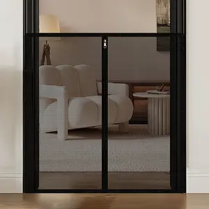 No-Drill Pet Safety Fence, Portable Isolation Net, Exercise Puppy Playpen, Space-Saving, Adjustable Height, Suitable for Dogs, Cats, Other Animals