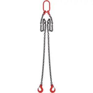 VEVOR Chain Sling, Lifting Chains with Hooks, Engine Chain Hoist Lifts, Capacity Lifting Sling Chains for Engine Hoist, Engine Lift Chain with 2 Leg Grab Hooks