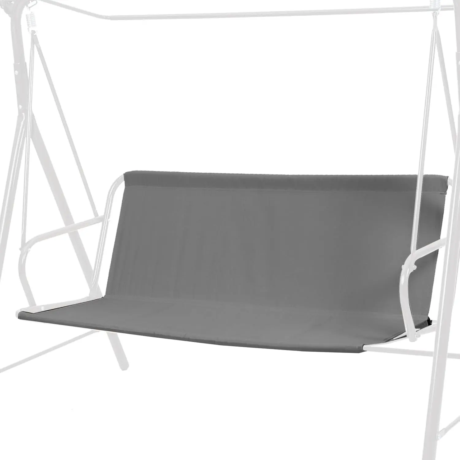 Outdoor Porch Patio Swing Seat Cover 00D Thickened Oxford Waterproof Swing Cushion Protection Covers Replacement for Outdoors Garden Yard Furniture Chairs (Gray,45.3"x18.9"x18.9")