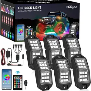 6-Pod LED Nilight Rock Light Kit – Universal 12V Underglow Off-Road Lighting System