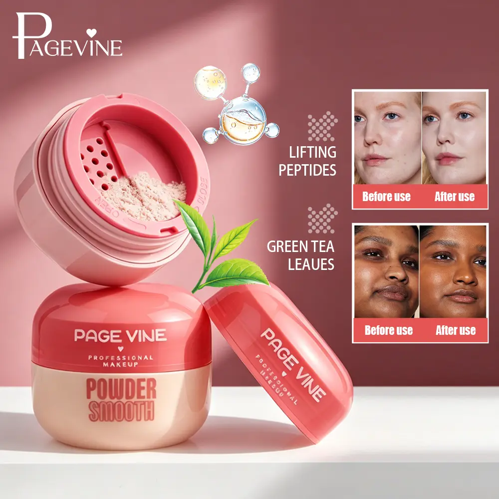 Loose Setting Powder for Face, Oil Control Matte Powder with Translucent Soft Blur Finish, Lightweight Makeup Setting Powder for Smooth Natural Daily Look Cosmetic