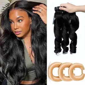 [Ashine] All-in-One Glam Yaki Loose Yaki Straight Burmese Curly 240g Full Head in a Pack Small Head Friendly Seamless Blend & Natural Flow