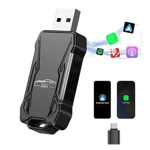 Wireless Car Adapter, Plug & Play Car Wireless Adapter, Compatible with iPhone & Android, Car Electronics Accessories