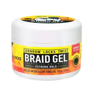 ALLDay Locks Braid Gel - 10 oz Haircare Styling Gel with Tea Tree Oil, Strong Hold for Frizz Control