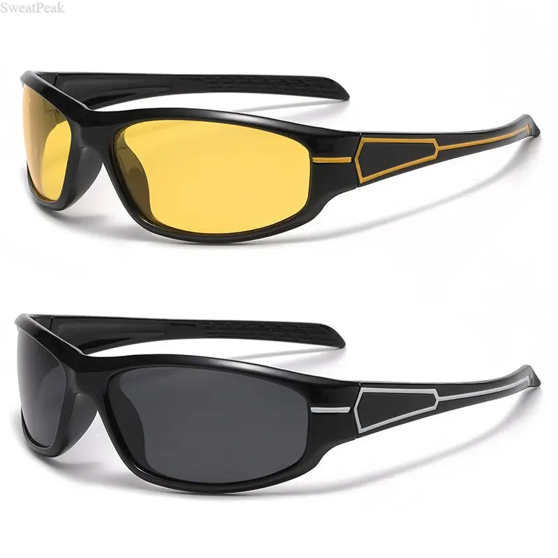 Polarised Lens Night Driving Glasses - Anti-Glare, HD Vision, Yellow Tint, UV Protection, Lightweight Comfort, Enhances Contrast, Improves Visibility for Driving at Night, Overcast Conditions