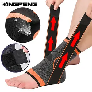 Adjustable Ankle Protective Compression Support, 1 Count Lightweight Sports Brace for Running Hiking Basketball Protection, Breathable Brace, Sports & Outdoor Accessories, Healthcare