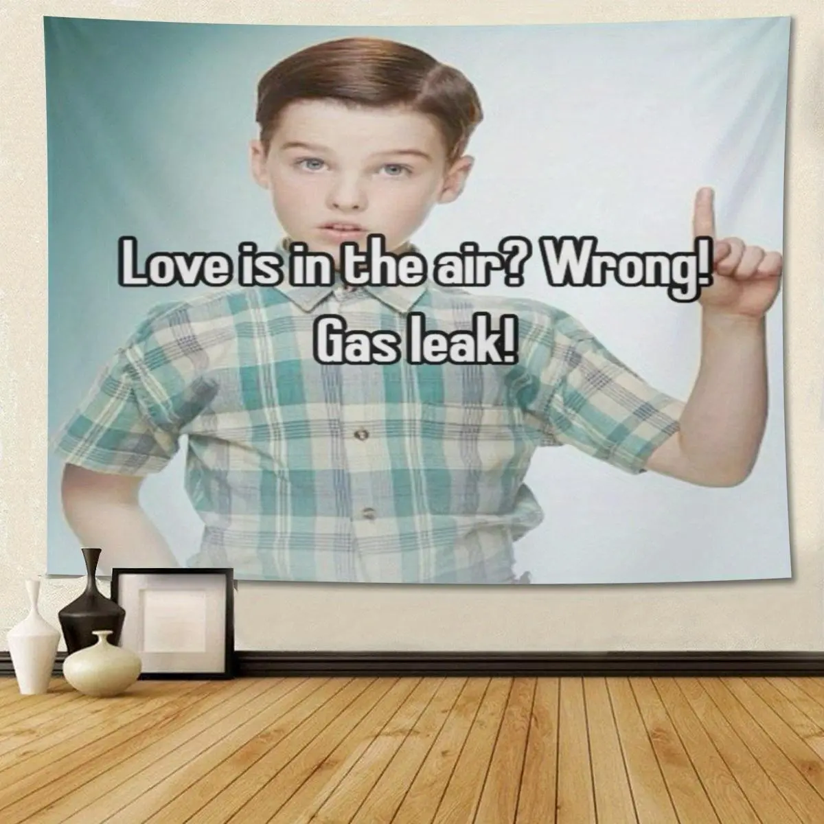 Funny Baby Cave Meme Gibby Cave Wall Flag - Funny Decor Tapestry for Bedrooms, Youth Dormitories Home Supplies Wall Art