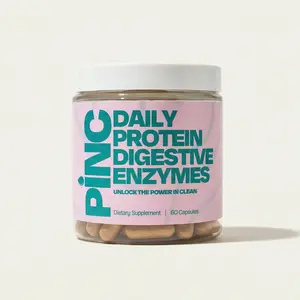 Protein Digestive Enzymes – 60 Capsules Supports Protein Digestion and Absorbtion with 4 Natural Ingredients