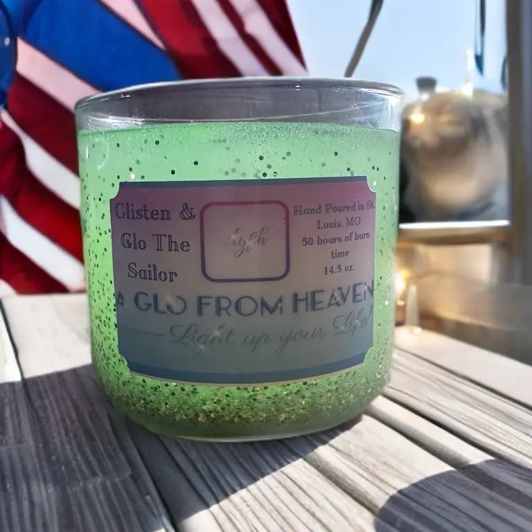 Glisten and Glo The Sailor Luxury Cologne Scented Candle