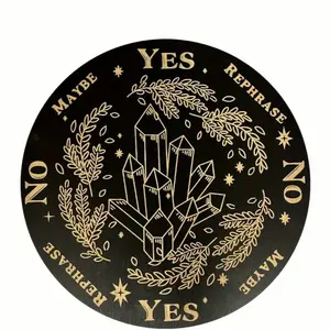 8in Wooden Pendulum Board - Divination Tool for Spiritual Readings Decor Religious