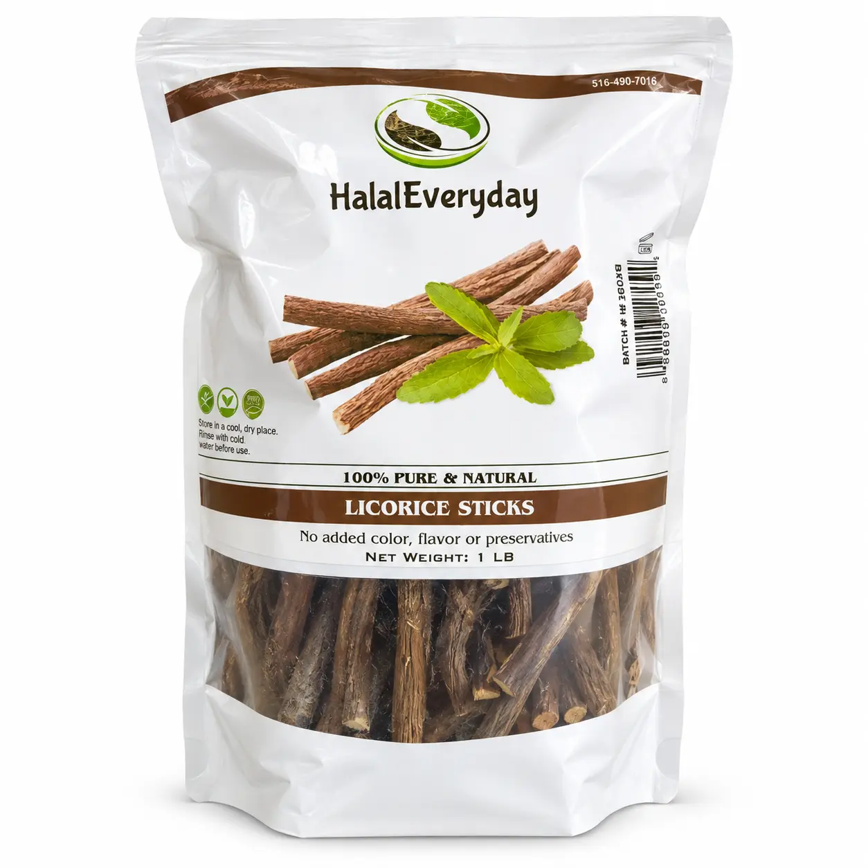HalalEveryDay African Liquorice Sticks - 1 Lb - 100% Pure Natural  Liquorice Root - Assorted Length Thin Width - Vegan & No Preservatives - Perfect for Oral Care & Teeth Cleaning