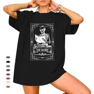 The Reader Tarot Card Shirt, Skeleton Reading Shirt, Unisex Tarot Card Shirt, Book Lover Gift, Bookish Gift,Tarot Lover Gift
