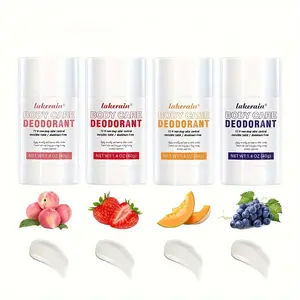Deodorant Fruit Scented Cream, Peach Strawberry Honeydew Grape, Long Lasting Freshness, Suitable for Armpits and Body, Natural Ingredients