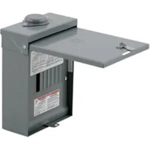 212 MAIN Square D By Schneider Electric QO612L100RBCP 100A Main Lug Loadcenter, Copper Bus, Rainproof Cover, Top Feed Large Home Appliance Part, Outdoor
