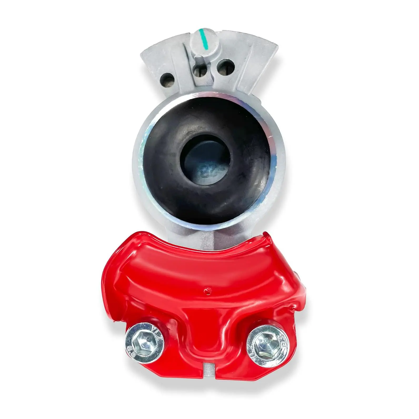 TORQUE Red Aluminum Flat Seal Leak-Proof Air Brake Gladhand for Trucks, Vehicles - Service Emergency Braking Coupler, Replaces Velvac 035042, Bendix 278850 (TR035042)