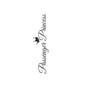 Passenger Princess Vinyl Decal