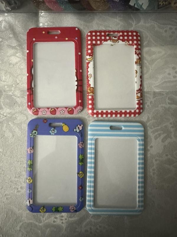 ID Holder for Work or School - Multicolor Design with Fun Patterns - Ideal for School and Work Use