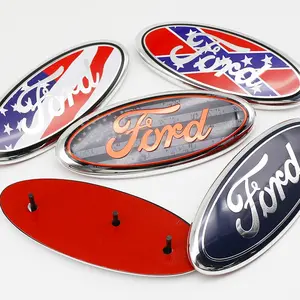 Ford Oval Emblem Replacement Front & Rear Badge, Car Decorative Sticker, Truck Car Decal, Car Decals, 115mm 150mm 175mm 225mm, Compatible with Focus Fiesta Fusion Escape Explorer Mustang