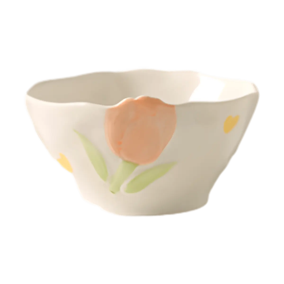 KAWASIMAYA 4.5 Inch Rice Bowl, Small Fresh Japanese Style Ceramic Bowl for Soup, Cereal, Dessert, Microwave Safe, Dishwasher Safe