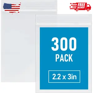 300 PCS Small Plastic Bags, 2.2 x 3 Inch