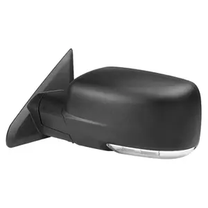 2009-2012 Dodge RAM Black Power Adjustable & Heated Side Mirror w/ LED Turn Signal & Puddle Light - Driver Side Only