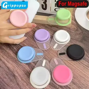 Magnetic Silicone Cellphone Grip Tok Griptok For IPhone 17 16 15 14 13 12 Series Magnetic Phone Socket Pocket Phone Holder Smartphone Mount