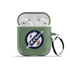 Boba Fett Chest Emblem AirPods Case - For Apple AirPods 1 2 3 4, AirPods Pro 1 2 3, Air Pod Star Cover with Metal Carabiner Keychain Ring Wars Q2LOKV