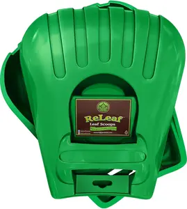 Leaf Scoops:   Large Hand Held Rakes for Fast Leaf, Lawn & Grass Removal (1 Pair)