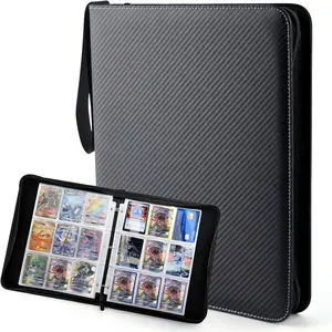 Card Binder Holder, Trading Card Storage, 1 Count Pockets Card Album Folder with Sleeves, Waterproof Card Book for Game Cards, Match Attax Cards, Baseball Football Cards