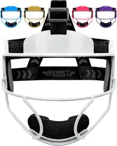 Exxact Sports Softball Face Mask for Girls Youth & Adult, Lightweight Protective Fielders Mask with High Impact Shell & Comfortable Fit for Enhanced Performance