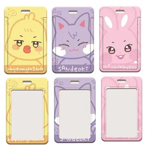 Kpop Aniteez Photo Card Holders Keychain Hongjoong Seonghwa Yunho Yeosang San Mingi Wooyoung  Animal Image Card Sleeve Fans Gift
