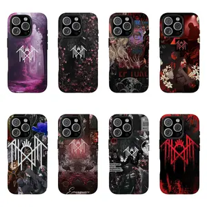 8 style Sleep Token Rose Lyrics Caramel Ver Pink Phone Case, Case for iPhone17 16 15 14 13 12 11, Samsung S25 S24 S23 S22 S21, Tough Phone Case, Gift for fan