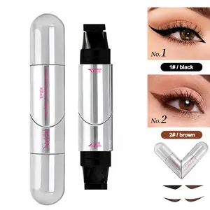 ALL-NEW UPGRADED Rotating Eyeliner Stamp Pen – Dual-Head Waterproof Winged Eyeliner for Beginners, Smudge-Proof Quick-Dry Formula for Perfect Symmetrical Cat Eye Looks, Sharp Winged Lines & Long-Lasting Everyday Makeup Wear