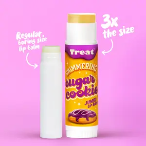 Shimmering Sugar Cookie Jumbo Lip Balm for Luxurious Lip Care Routine