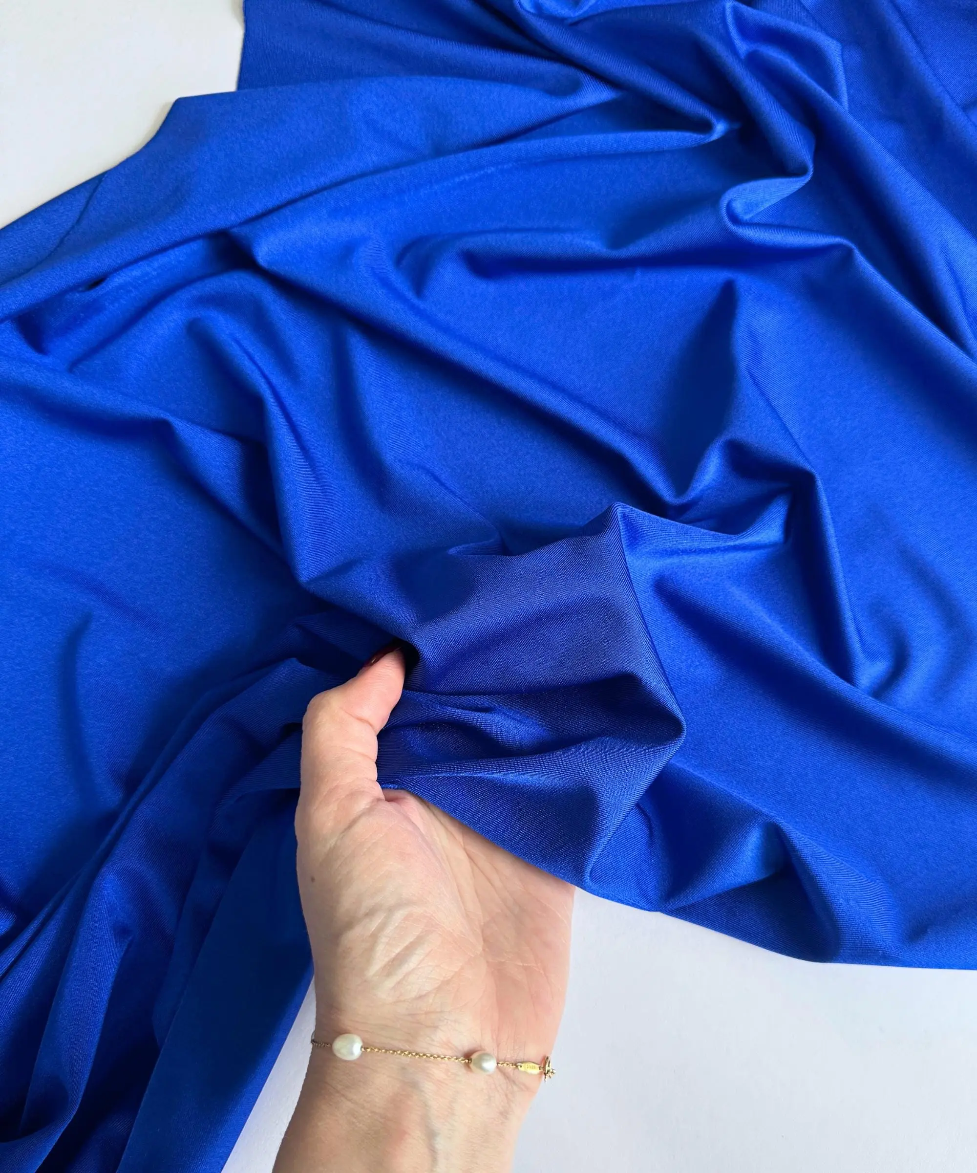 Royal Blue Shiny Nylon Spandex