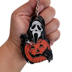 Halloween Horror Ghost Keychain