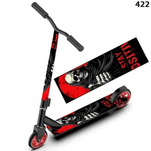 Scooter sticker self-sticker, evil skull like pattern, skateboard sticker, scooter floor mat sticker, personalized cool DIY