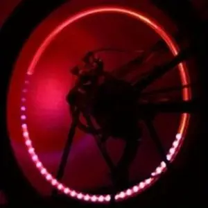 2/4/8PCS Auto LED Lights Motorcycle Bicycle Lights Bike Lights Tire Valve Covers Decorative Lights Tire Valve Covers Flash Strobes Neon Lights Lighting